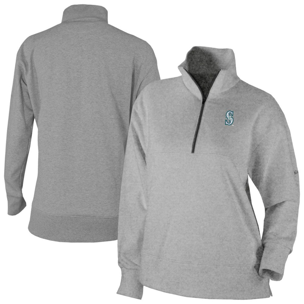 Seattle Mariners Columbia Women's Birchwood Hills Quarter-Zip Pullover Outlet