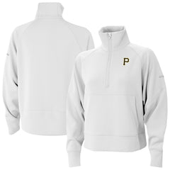 Pittsburgh Pirates Columbia Women's Wickhams Hills Raglan Omni-Wick Quarter-Zip Pullover for sale