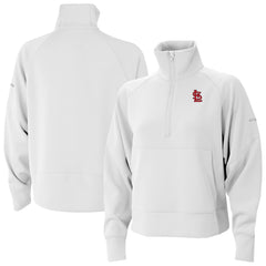 St. Louis Cardinals Columbia Women's Wickhams Hills Raglan Omni-Wick Quarter-Zip Pullover Discount
