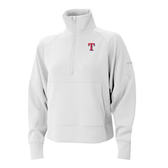 Texas Rangers Columbia Women's Wickhams Hills Raglan Omni-Wick Quarter-Zip Pullover Sale