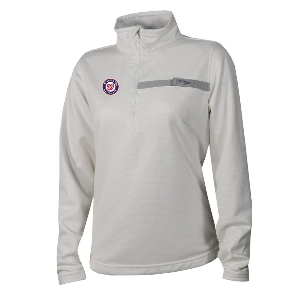 Washington Nationals Columbia Women's Skiff Guide Fleece Half-Zip Pullover Jacket Discount