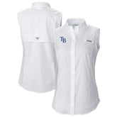 Tampa Bay Rays Columbia Women's Tamiami Sleeveless Shirt Discount