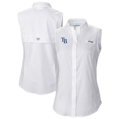 Tampa Bay Rays Columbia Women's Tamiami Sleeveless Shirt Discount