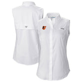Baltimore Orioles Columbia Women's Tamiami Sleeveless Shirt Sale