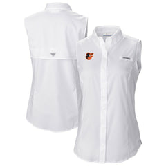 Baltimore Orioles Columbia Women's Tamiami Sleeveless Shirt Sale
