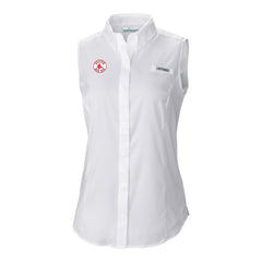 Boston Red Sox Columbia Women's Tamiami Sleeveless Shirt for sale