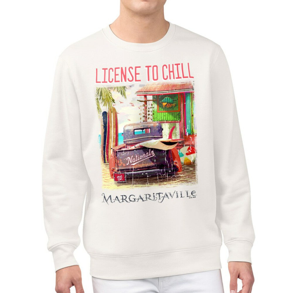Washington Nationals Margaritaville License to Chill Fleece Sweatshirt Discount