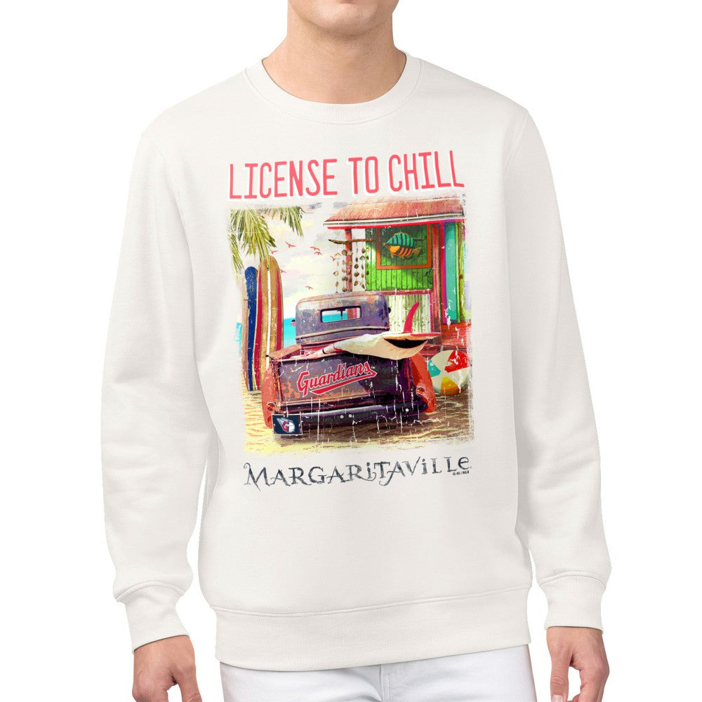 Cleveland Guardians Margaritaville License to Chill Fleece Sweatshirt Sale