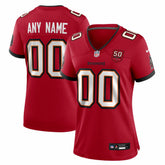 Tampa Bay Buccaneers Women's 50th Season Custom Game Jersey - Red - Nike