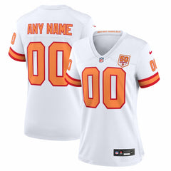 76 Tampa Bay Buccaneers Women's 50th Season Alternate Custom Game Jersey - White - Nike