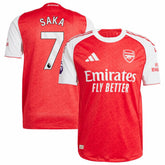 Adidas - Bukayo Saka Arsenal 2025/26 Home Player Jersey - Red