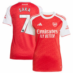 Adidas - Bukayo Saka Arsenal Women's 2025/26 Home Replica Player Jersey - Red