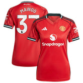 Adidas - Kobbie Mainoo Manchester United Women's Home 2025/26 Replica Player Jersey - Red