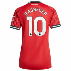 Adidas - Marcus Rashford Manchester United Women's Home 2025/26 Replica Player Jersey - Red