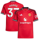 Adidas - Kobbie Mainoo Manchester United Youth Home 2025/26 Replica Player Jersey - Red