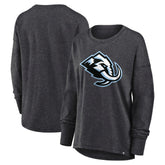 Utah Mammoth Fanatics Women's Primary Logo Legacy Long Sleeve T-Shirt - Heather Charcoal | Fanatics online