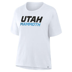 Utah Mammoth Fanatics Women's Wordmark Legacy T-Shirt - White | Fanatics online