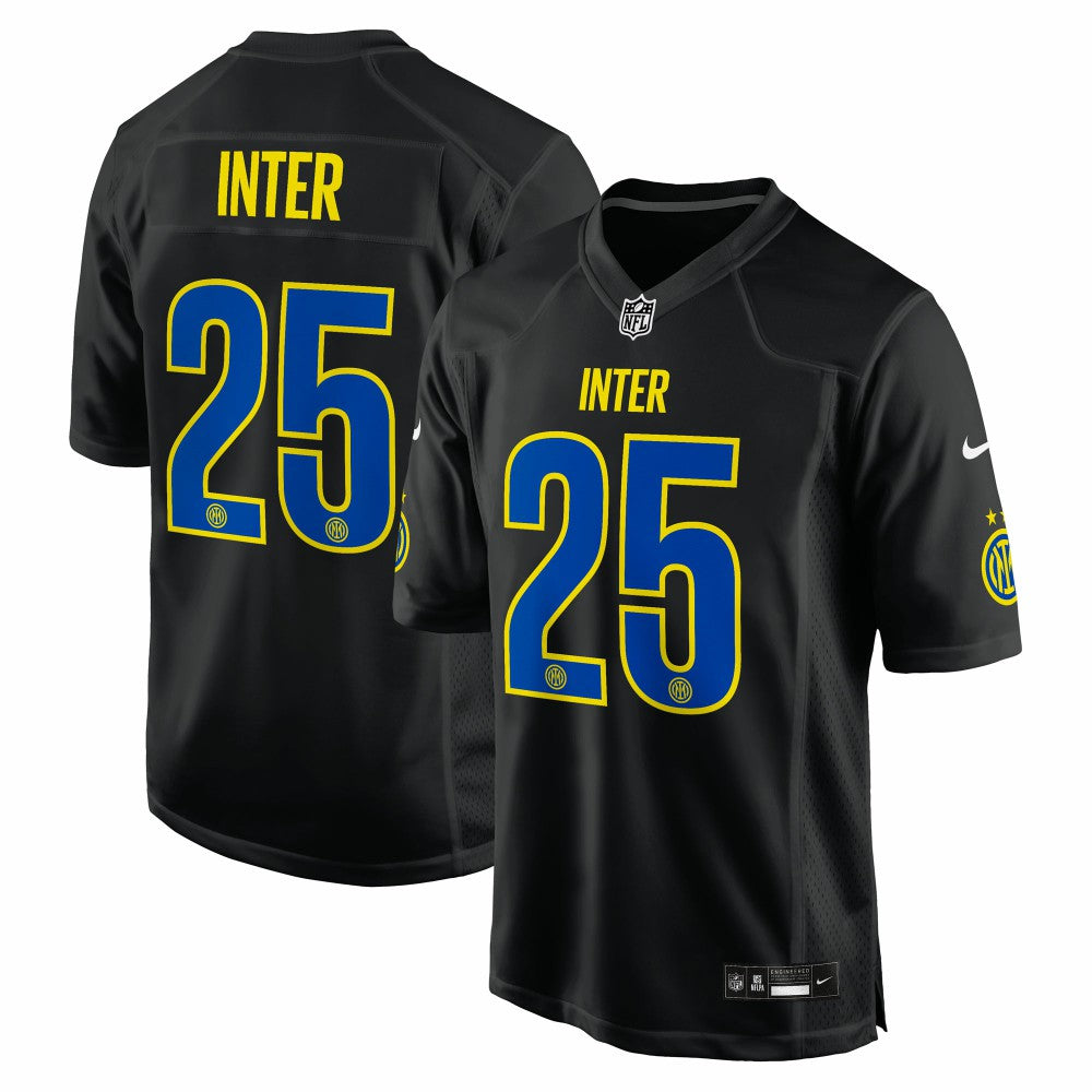 Nike - Inter Milan 2025 Soccer x NFL Game Jersey - Black