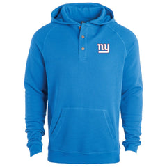 New York Giants Dunbrooke Montana Raglan Thermal Hoodie - Royal - NFL