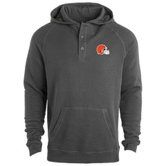 Cleveland Browns Dunbrooke Montana Raglan Thermal Hoodie - Gray - NFL