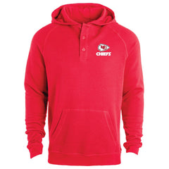 Kansas City Chiefs Dunbrooke Montana Raglan Thermal Hoodie - Red - NFL