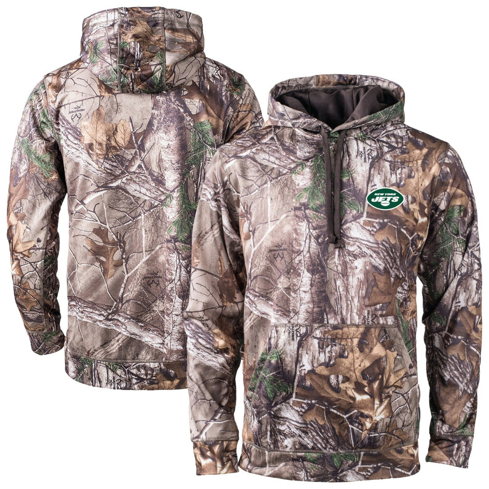 New York Jets Dunbrooke Champion Tech Fleece Hoodie - Camo - NFL