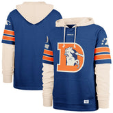 Denver Broncos '47 Big & Tall Split Zone Cornerback Hoodie - Royal - 47 brand