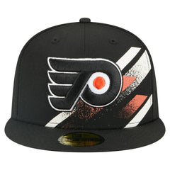 Philadelphia Flyers New Era Faded Lines 59FIFTY Fitted Hat - Black | New Era sale
