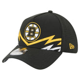 Boston Bruins New Era 39THIRTY A-Frame Perforated Flex Hat - Black | New Era sale