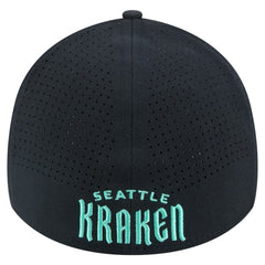 Seattle Kraken New Era Zig Zag 39THIRTY A-Frame Perforated Flex Hat - Deep Sea Blue | New Era sale