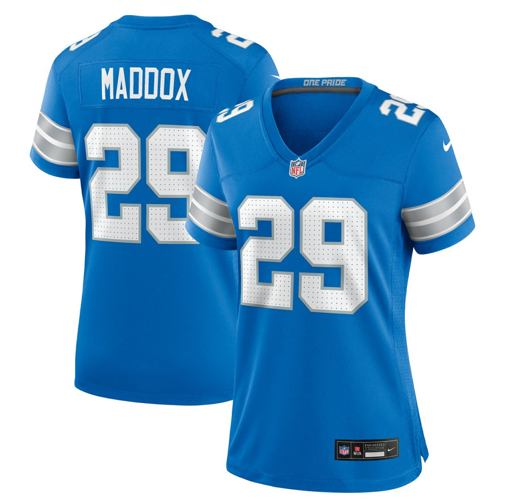 Avonte Maddox Detroit Lions Women's Team Game Jersey - Blue - Nike