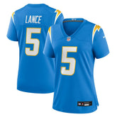 Trey Lance Los Angeles Chargers Women's Team Game Jersey - Powder Blue - Nike