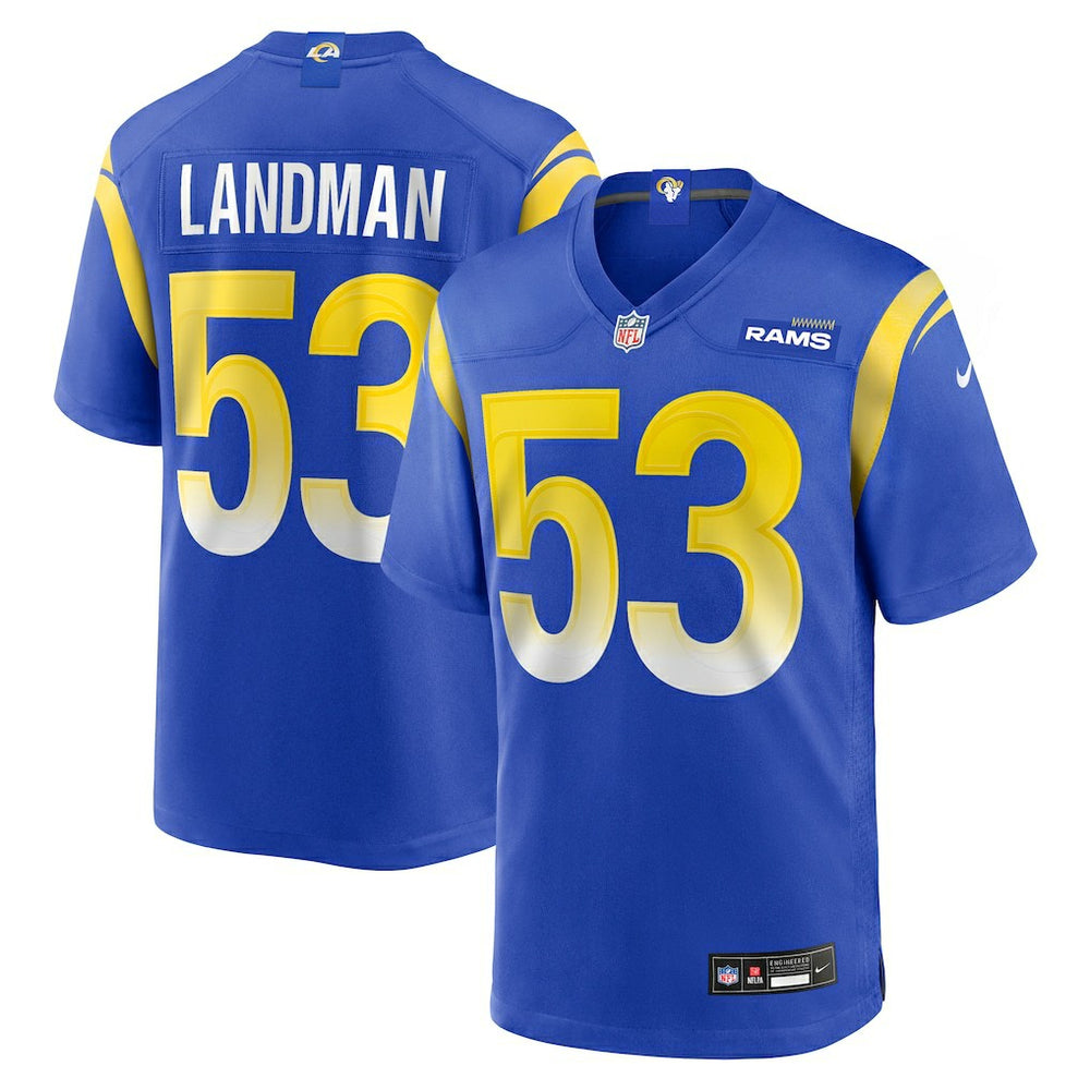 Nate Landman Los Angeles Rams Team Game Jersey - Royal - Nike