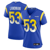 Nate Landman Los Angeles Rams Women's Team Game Jersey - Royal - Nike