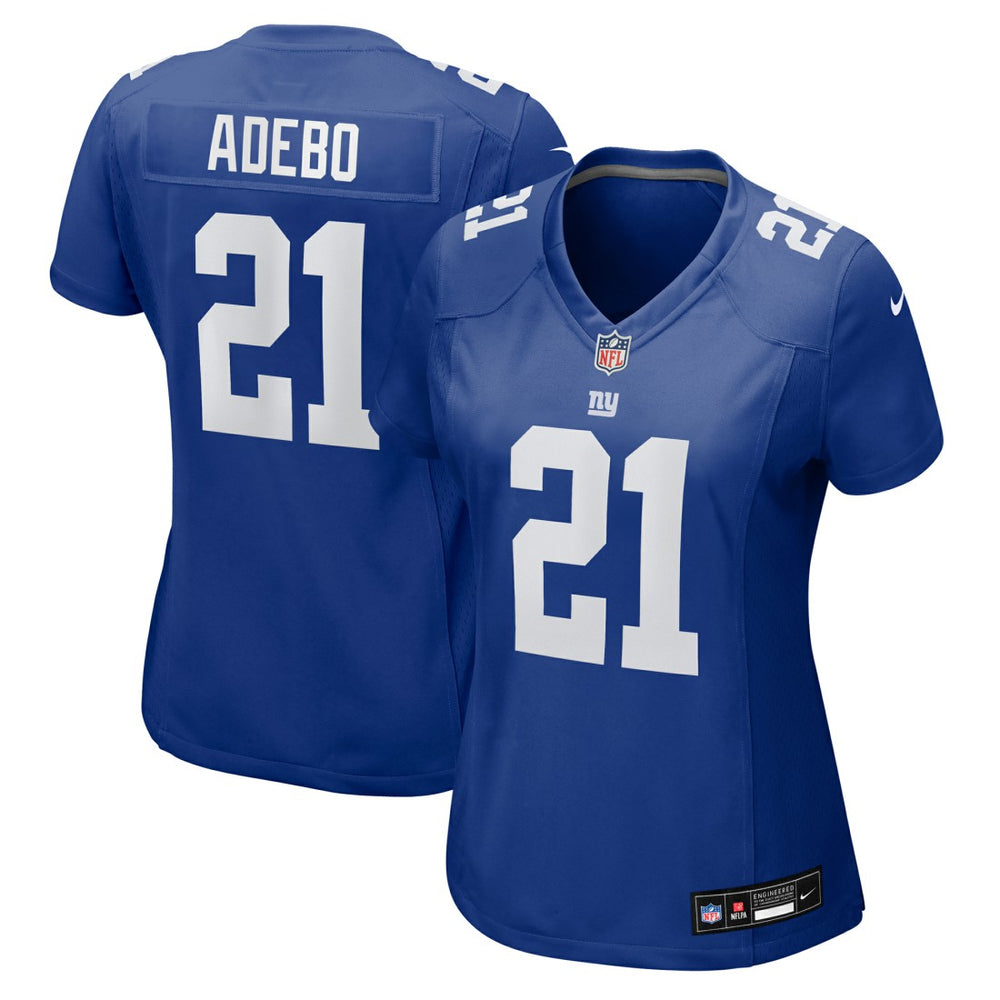 Paulson Adebo New York Giants Women's Team Game Jersey - Royal - Nike