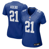 Paulson Adebo New York Giants Women's Team Game Jersey - Royal - Nike