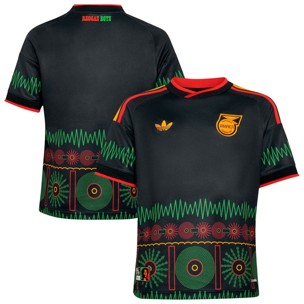Adidas - Jamaica National Team Youth 2026 Replica Jersey - Black