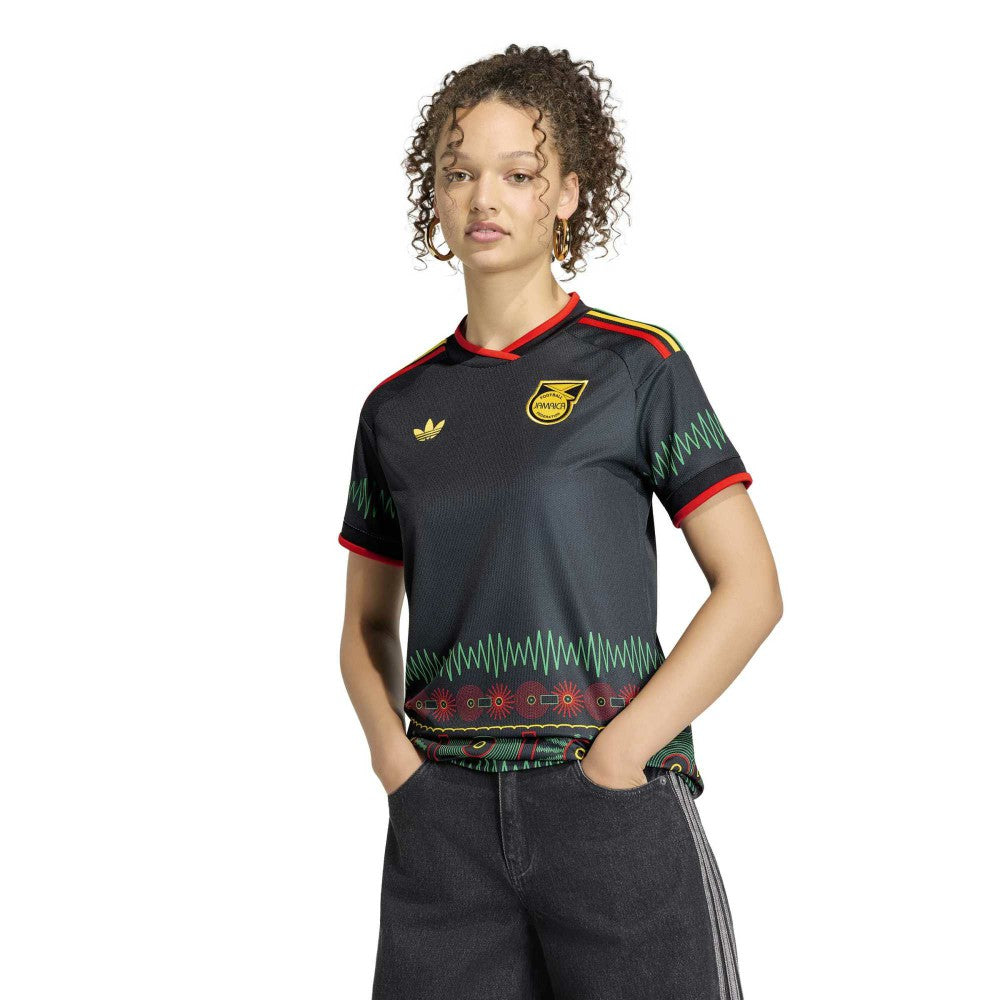 Adidas - Jamaica National Team Women's 2026 Away Replica Jersey - Black
