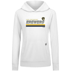 Milwaukee Brewers Levelwear Women's Relay Breaker Pullover Hoodie Outlet