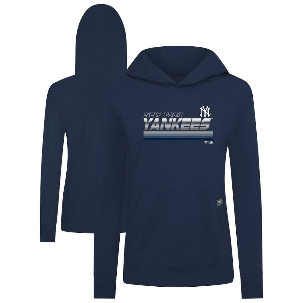 New York Yankees Levelwear Women's Relay Breaker Pullover Hoodie Outlet