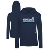 New York Yankees Levelwear Women's Relay Breaker Pullover Hoodie Outlet