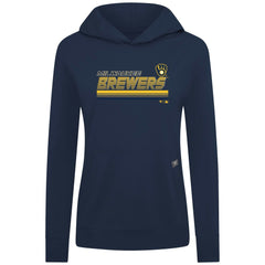 Milwaukee Brewers Levelwear Women's Relay Breaker Pullover Hoodie Discount