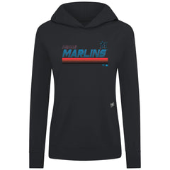 Miami Marlins Levelwear Women's Relay Breaker Pullover Hoodie Outlet