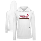 Cincinnati Reds Levelwear Women's Relay Breaker Pullover Hoodie Outlet
