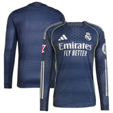 Adidas - Real Madrid 2025/26 Away Long Sleeve Jersey - Blue