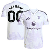 Adidas - Manchester United 2025/26 Away Custom Jersey - White