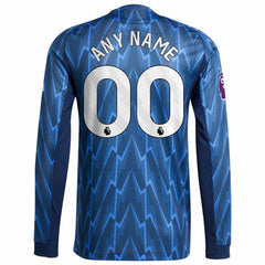 Adidas - Arsenal 2025/26 Away Long Sleeve Custom Jersey - Blue