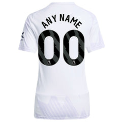 Adidas - Manchester United Women's 2025/26 Away Replica Custom Jersey - White