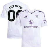 Adidas - Manchester United Youth 2025/26 Away Replica Custom Jersey - White