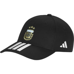 Adidas - Argentina National Team Unisex FIFA x World Cup Team Baseball Adjustable Hat - Black